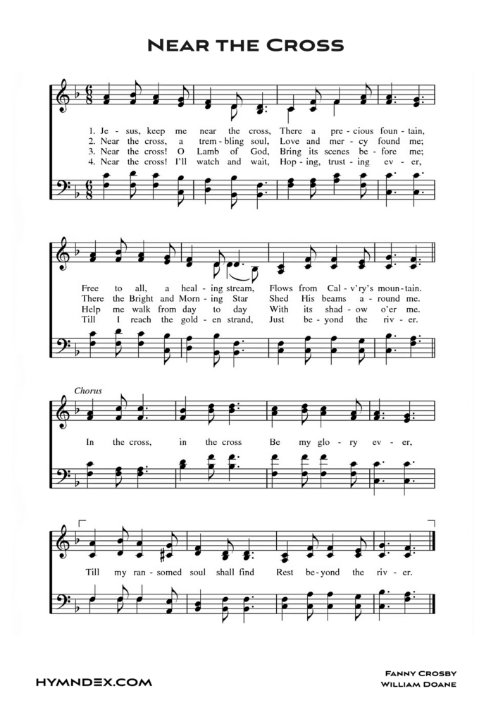 Near The Cross: Free Hymnal Sheet Music