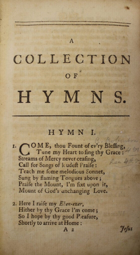 A Collection of Hymns for the Use of the Church of Christ